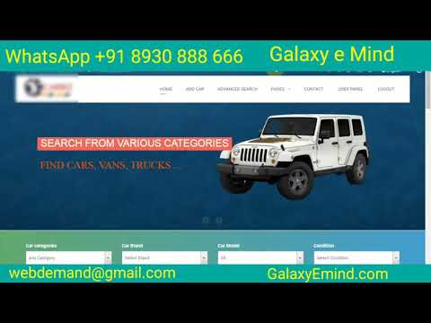 online car sale purchase web portal development services by Galaxy e Mind / 8930888666