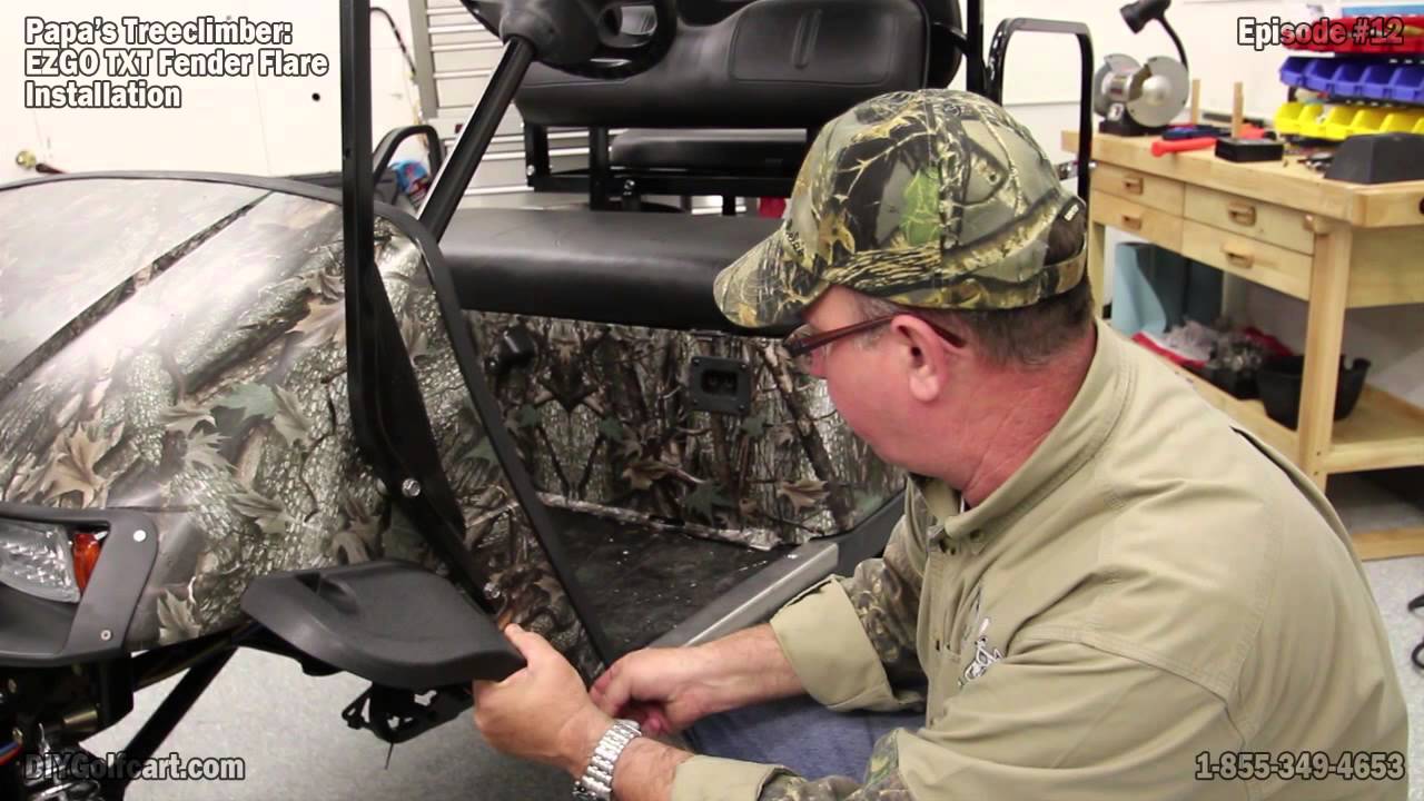 EZGO TXT Fender Flares How to Install on Golf Cart Episode 12 YouTube