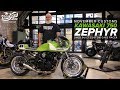 Kawasaki Zephyr 750 shed build by November Customs