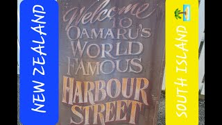 FAMOUS STREET IN OAMARU , PARK AND WHARF HERE AT NEW ZEALAND