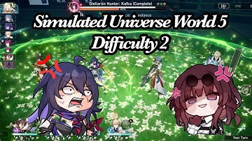 Level 70 E0 Seele vs Level 72 Kafka - Simulated Universe World 5 Difficulty 2 | Honkai Star Rail