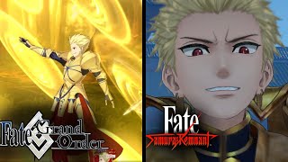 [FGO] Gilgamesh (Ruler) Animation Comparison (Samurai Remnant vs FGO)