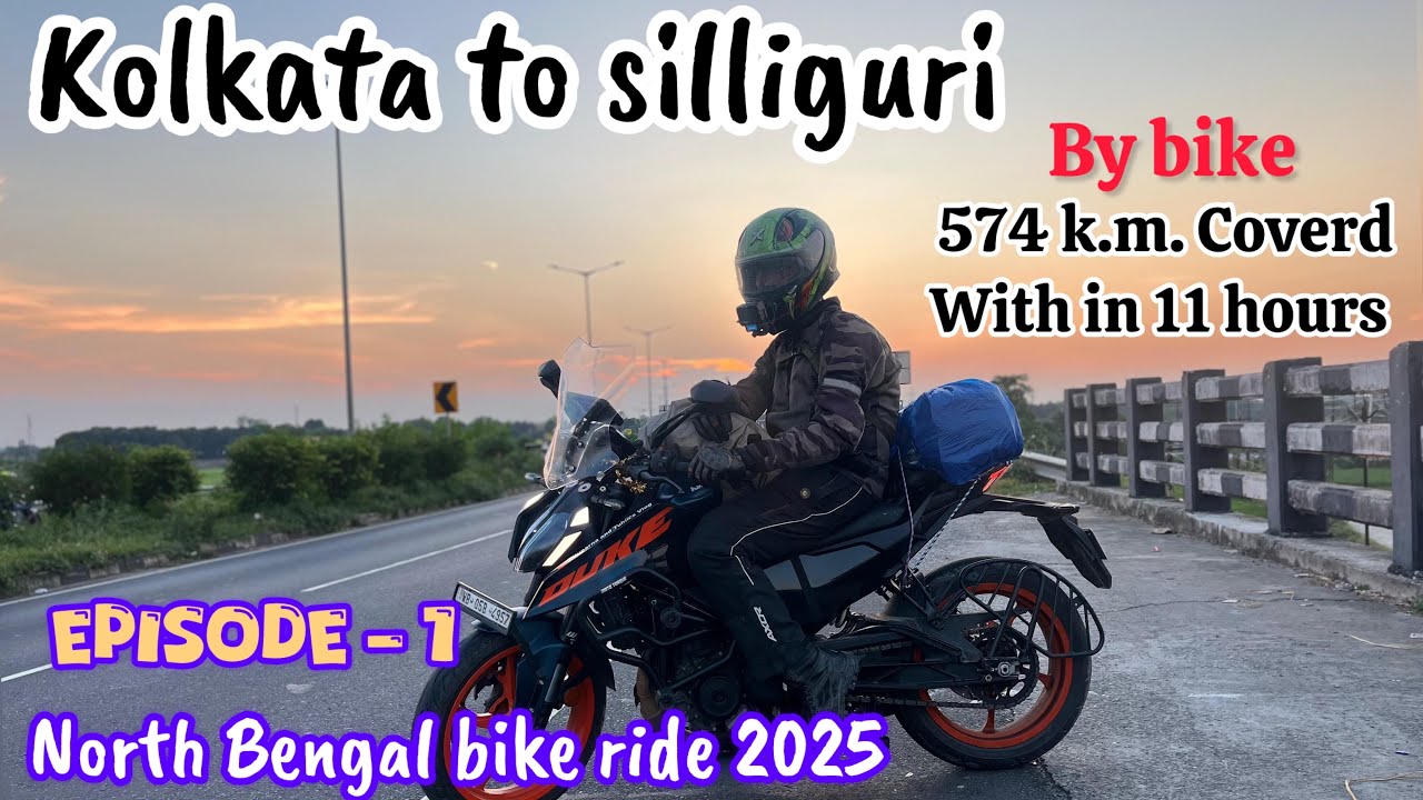 Kolkata to siliguri by bike।।North Bengal ride during Durga puja 2025।।