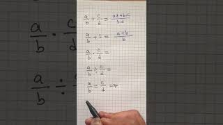 Top Fraction Rules Every Students MUST Know 📕 💡 #maths #mathematics #fraction #shorts #learning