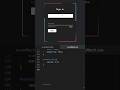 login page design #coding #javascript #html #css #programming #python #webdesign #shorts