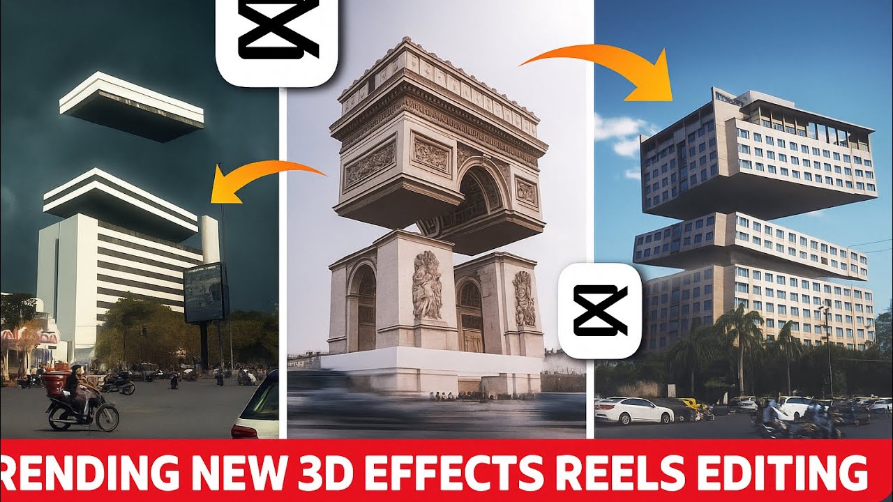 TRENDING NEW 3D BUILDING EFFECTS REELS TUTORIAL- CAPCUT | CAPCUT VIDEO EDITING | BUILDING EFFECTS