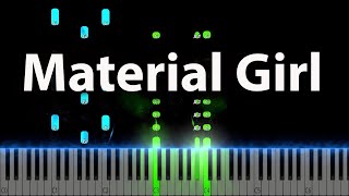 Madonna - Material Girl Piano Tutorial
