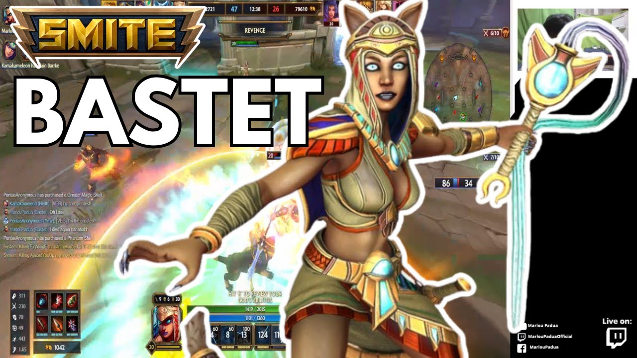 First Time Using BASTET – SMITE Gameplay Ep.23 - YouTube