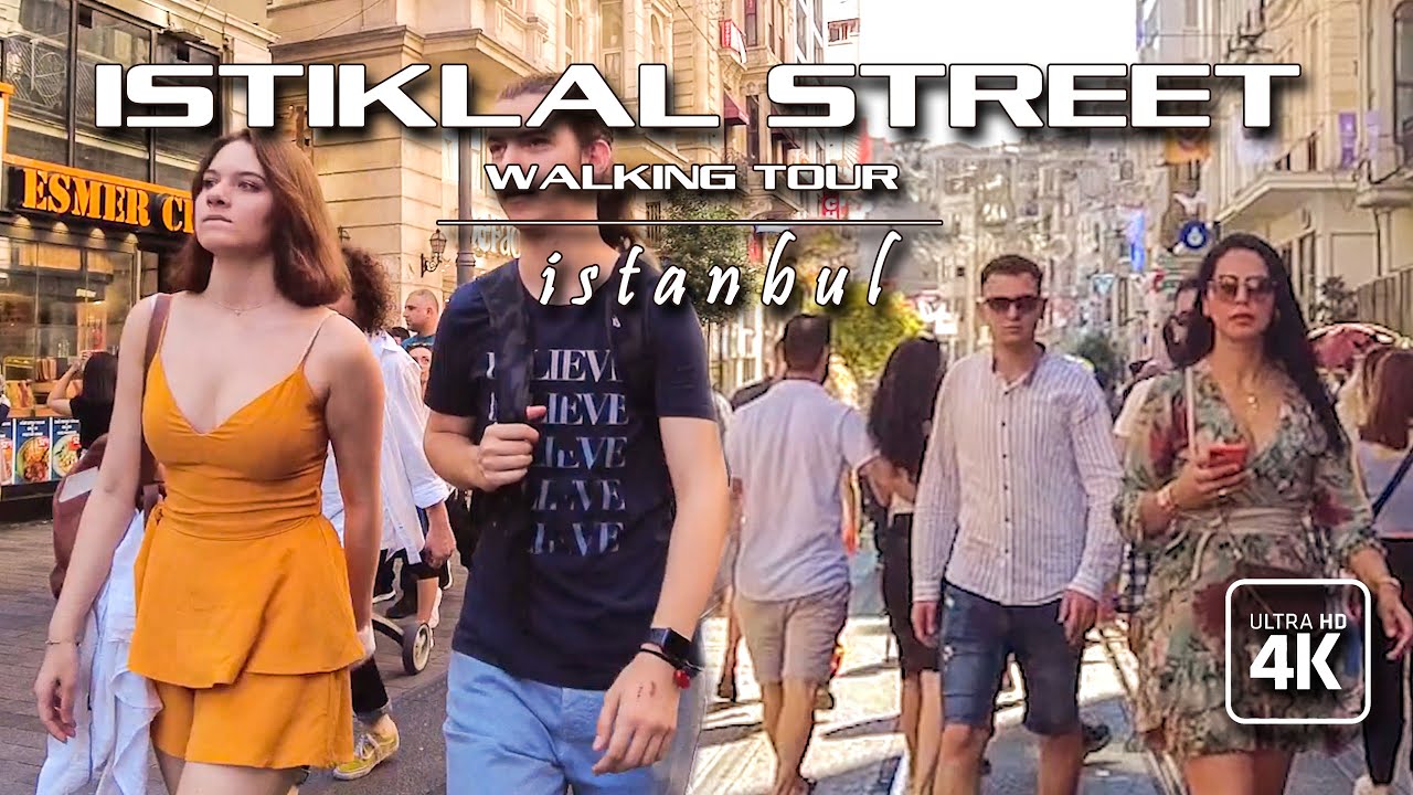 Istiklal Street |The Heart of Istanbul Walking Tour | June 2022 |4k UHD 60fps