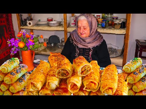 Türk mətbəxindən BÖREK bişirdik sonra QAYMAQLI TOYUQ hazırladıq-Turkish cuisine \