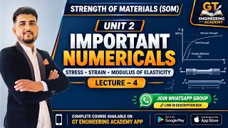 Information SOM – Unit 2 | Lecture 4 Numericals on Stress and strain, modulus of elasticity ,Msbte News