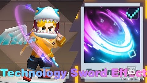 Using "Technology" Sword Effect?!🤩🤩 (Blockman Go Adventures)