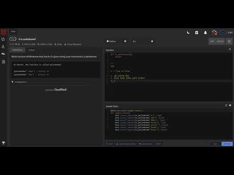 [CODE WARS] 8kyu 'Is it palindrome' with TDD by python