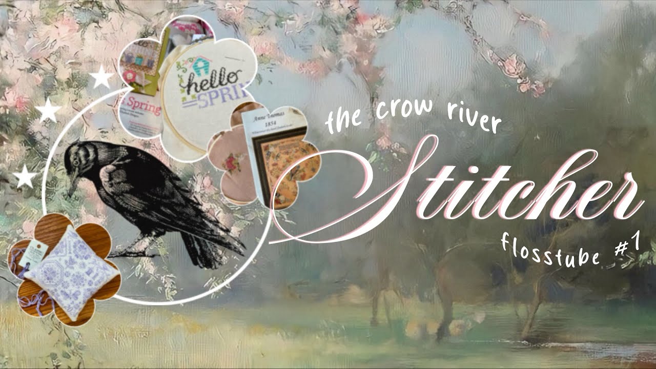 Flosstube #1 Моя первая вышивка крестиком и весеннее веселье