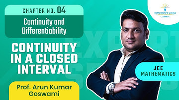 Continuity in a Closed Interval | Continuity and Differentiability | JEE | Mathematics - TG Campus