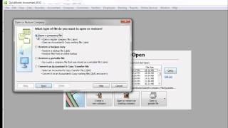 QuickBooks: How to Open a Company File