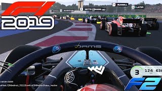 F1 2019 EXCLUSIVE Gameplay - F2 Race at Paul Ricard FRANCE with Alexander Albon (F1 2019 Game) screenshot 4