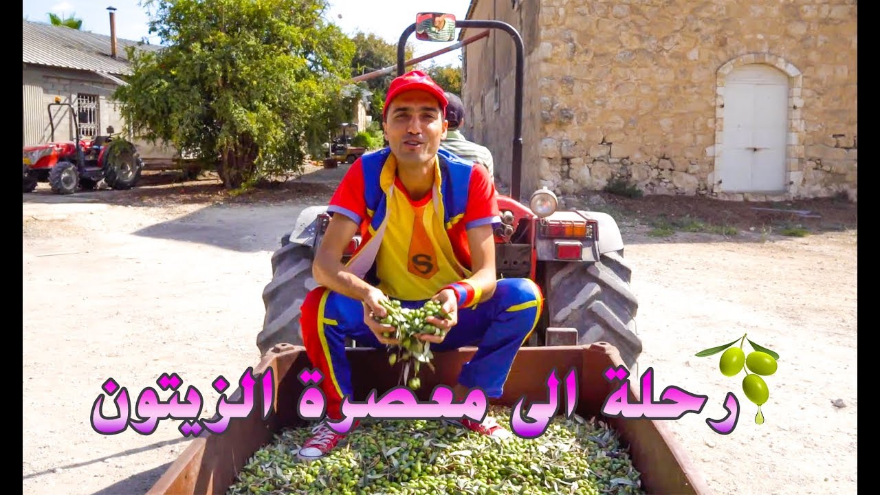 عمو صابر رحلة الى المعصرة  - AMO SABER visiting olive factory