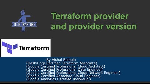Terraform providers and managing provider version