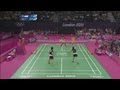 INA v AUS - Women's Doubles Badminton Group C Full Match - London 2012 Olympics