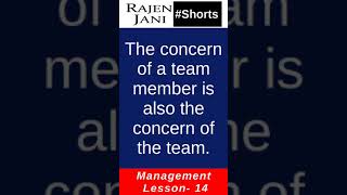 Rajen Jani #Shorts: Management Lesson-14