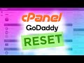 Godaddy cPanel RESET 2020!