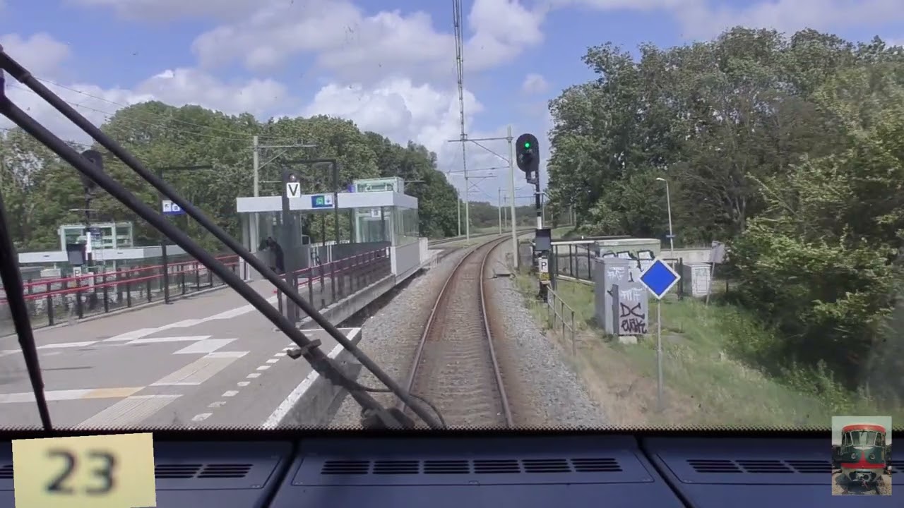 Поездка с машинистом из Харлема в Хорн. (Со спидометром)