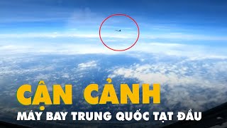 Cận cảnh máy bay Trung Quốc 'tạt đầu' máy bay do thám của Mỹ