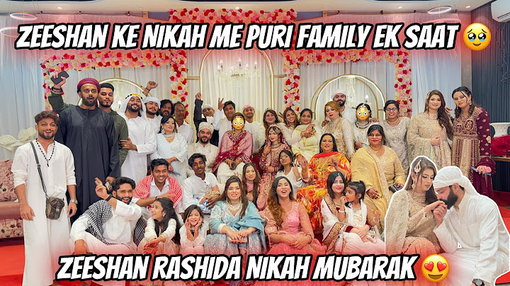Nikah Me Puri Family Or Dost Shamil 🥹 Zeeshan Rashida Ka Nikah ❤️| Ayesha Ka Bhai | Zeeshan & Abresh