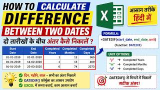 How to Calculate Difference Between Two Dates in Excel