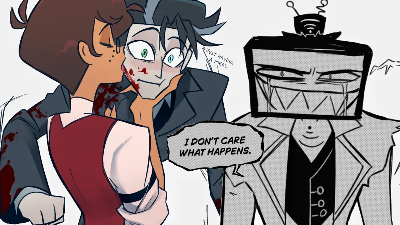 Human vox Meet Human Alastor 😳?,What if Al Comforted Vox😢?,radiostatic Hazbin hotel Season 2😈dub🌼