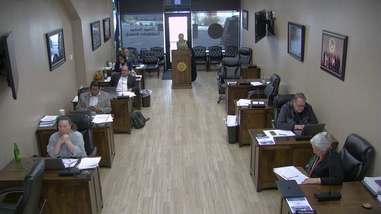 Osage Nation Congress 7th Special Session 11/6/25 Part 1