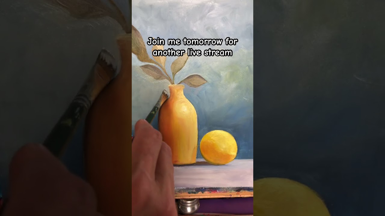 #oilpainting #lemons #stilllife #livestream