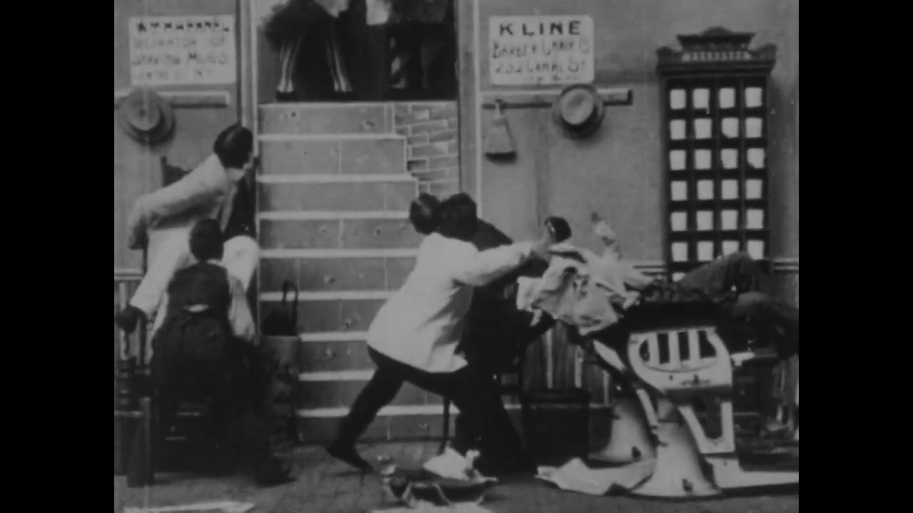 What Demoralized the Barber Shop (1901) Edison