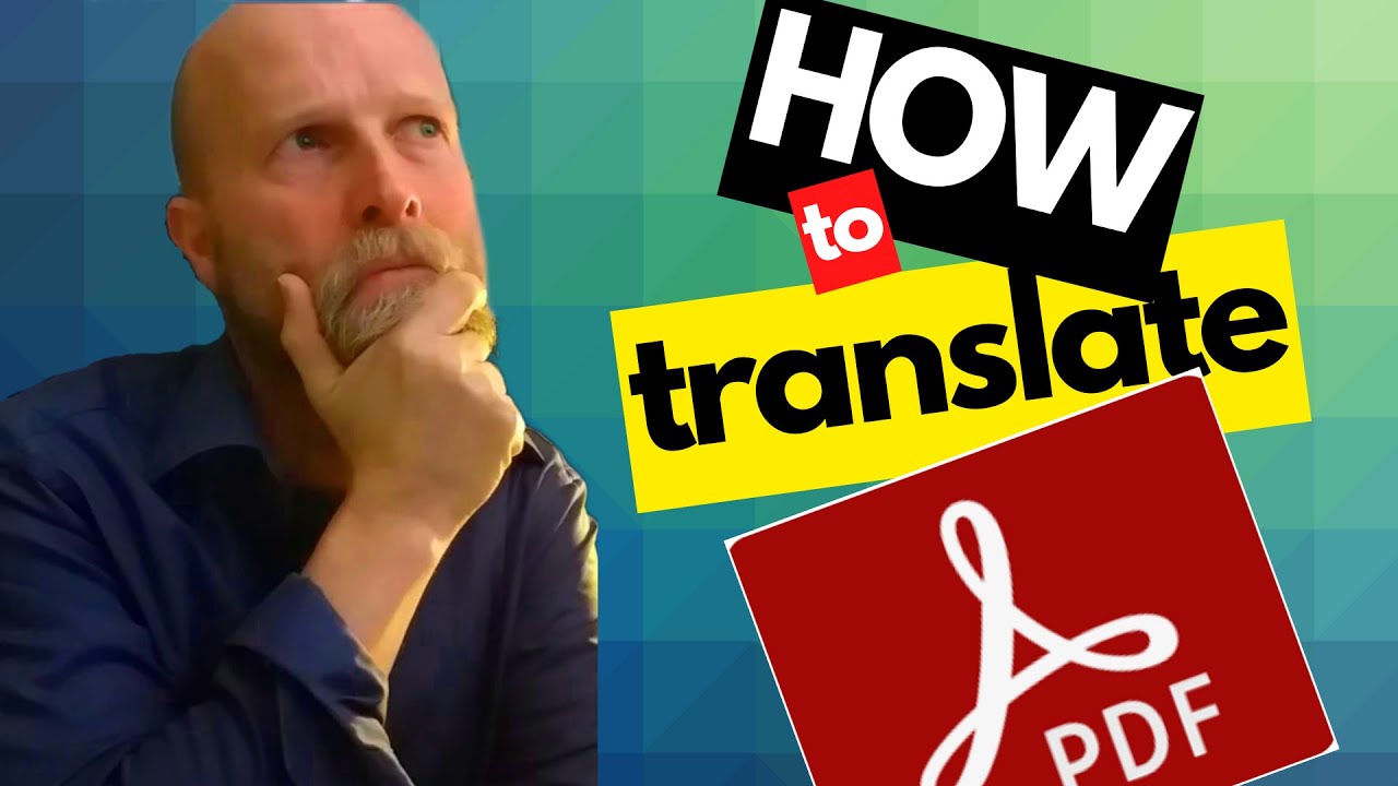 How to translate a PDF file - YouTube