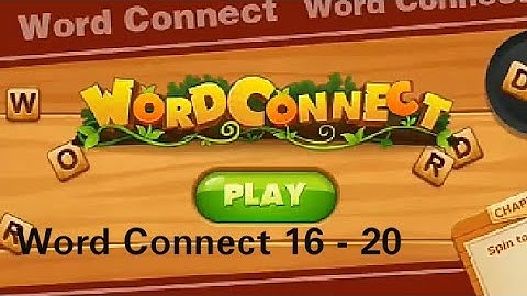Word Connect level 16 - 20