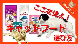 おすすめの猫餌の選び方！フードの選び方で病気が治って長生きするにゃんこ。How to choose cat food.