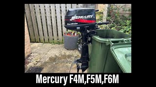 Mercury F4M, F5M, F6M, 4 Stroke Outboard - Will It Run? Adjusting The Carb Mixture Screw..Won't Idle