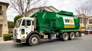 Repainted Waste Management Peterbilt 320 Amrep ASL Garbage Truck