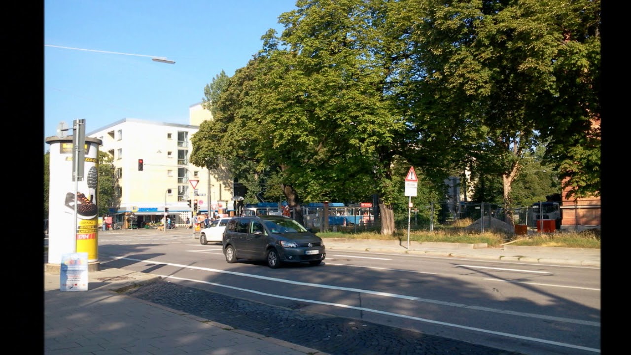 Bildimpressionen Hochschule München Lothstraße Bushaltestelle