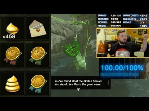 My 100+% Completion of Breath of the Wild from Live Stream | Austin John Plays