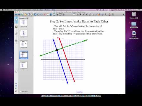 How to Find the Distance Between Parallel Lines