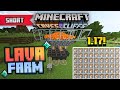 SIMPLEST Lava Farm 1.17 Minecraft Bedrock || ( PE, PS4, Xbox, Windows 10, Switch ) #shorts