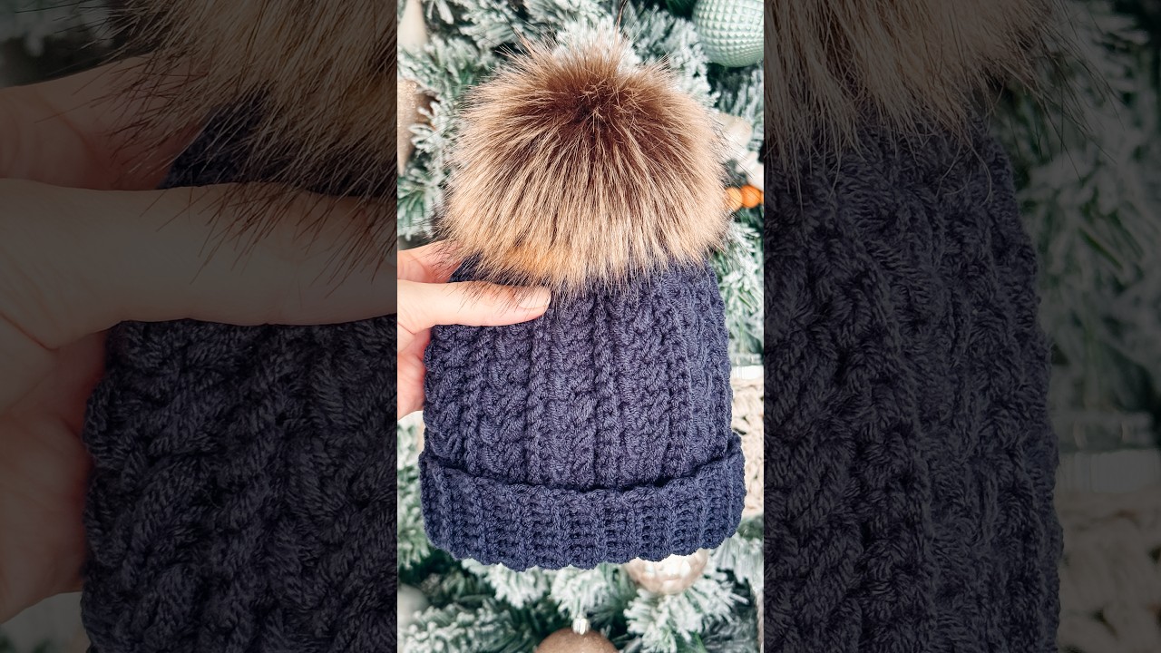 Crochet hat in 8 sizes, newborn to adult