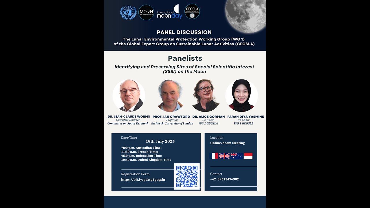 Panel Discussion: Identifying and Preserving Sites of Special Scientific Interest (SSSI) on the Moon