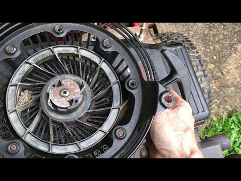 Mower Pull Starter NOT ENGAGING  -Starter Cup and METAL PAWLS  Repair Old Original Briggs Parts
