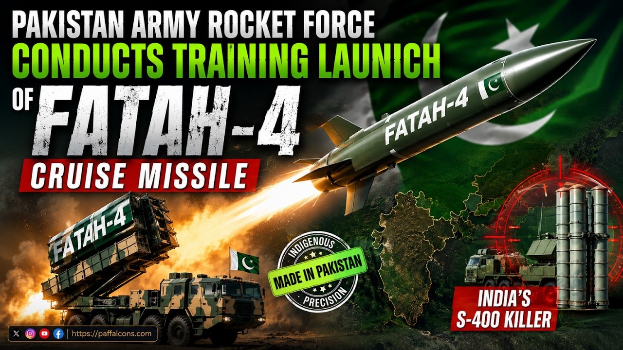 Army Rocket Force conducts training launch of Fatah-4 Cruise Missile | India's S-400 Killer