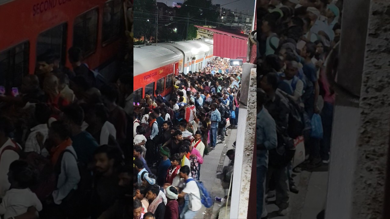 This year very crowd in train Diwali & Chhath Puja 😱🙆🤷😡😡