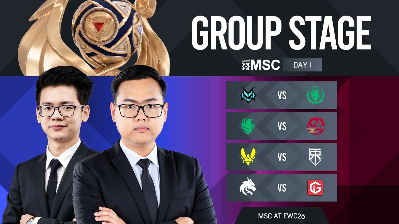 [Official Restream] MLBB MSC at EWC 2026 | Group Stage Day 1 | 🇲🇲LIVE🔴