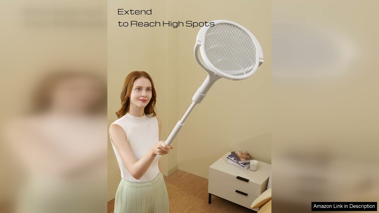 2-Pack Rotating Head Rechargeable Fly Swatter Electric Fly Swatter Racket Bug Zapper Review